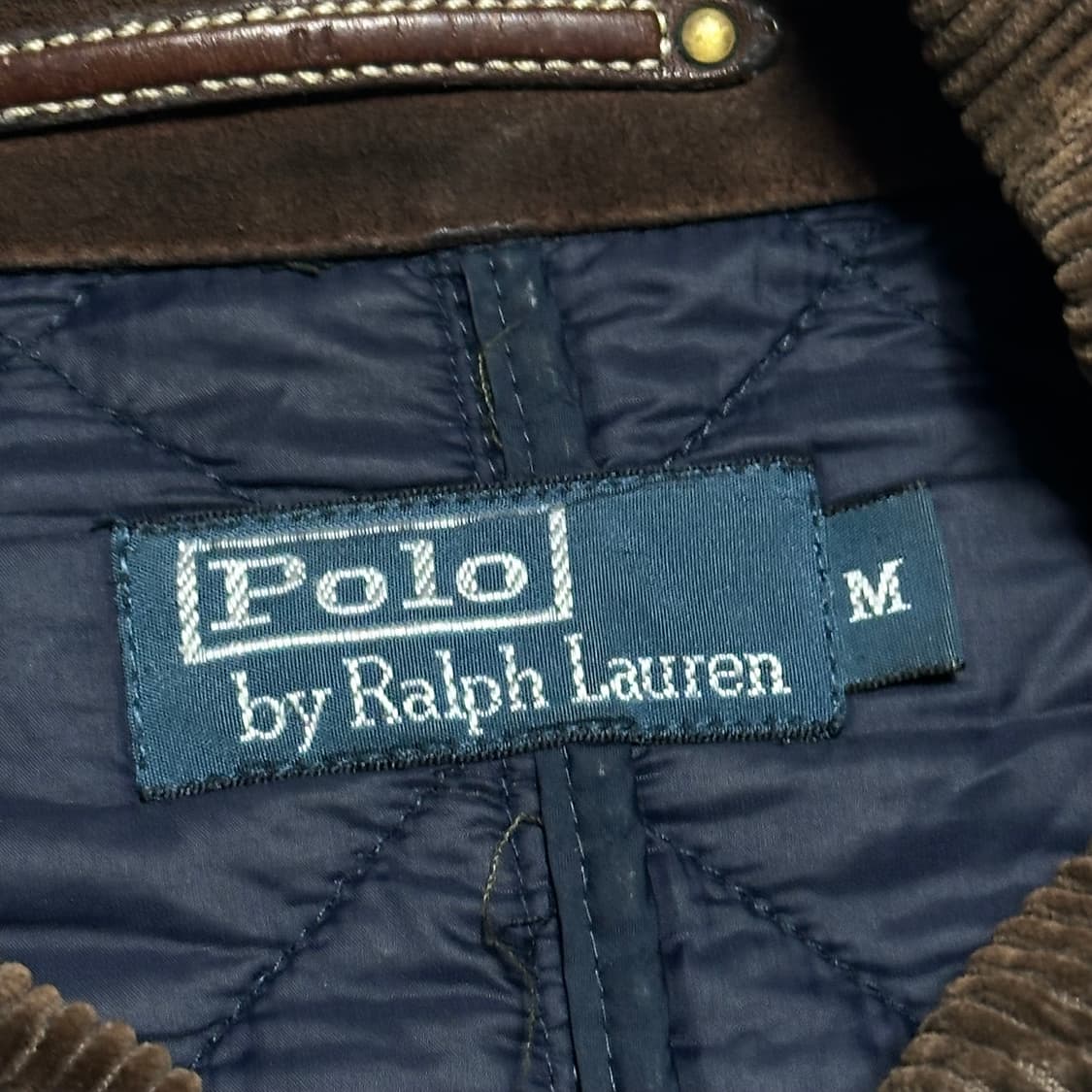 M 폴로랄프로렌 네이비 퀼팅 자켓 상품이미지4