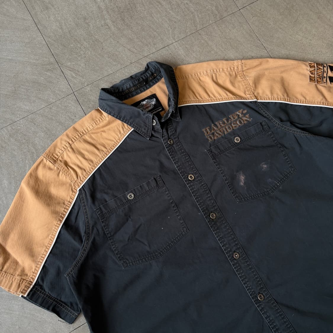 할리데이비슨 정품 블랙 반팔 셔츠 상품이미지2