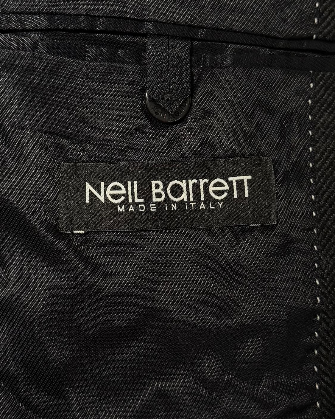 닐바렛 차콜 울 혼방 베스트 레이어드 블레이저 자켓 상품이미지7