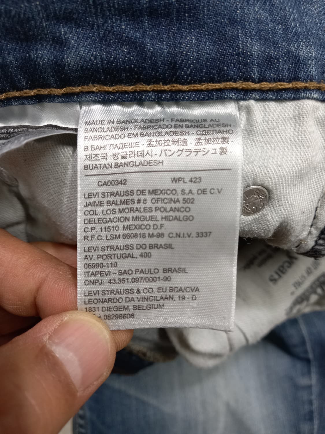 32 리바이스511 워싱 스판 슬림일자진 32-368 상품이미지8