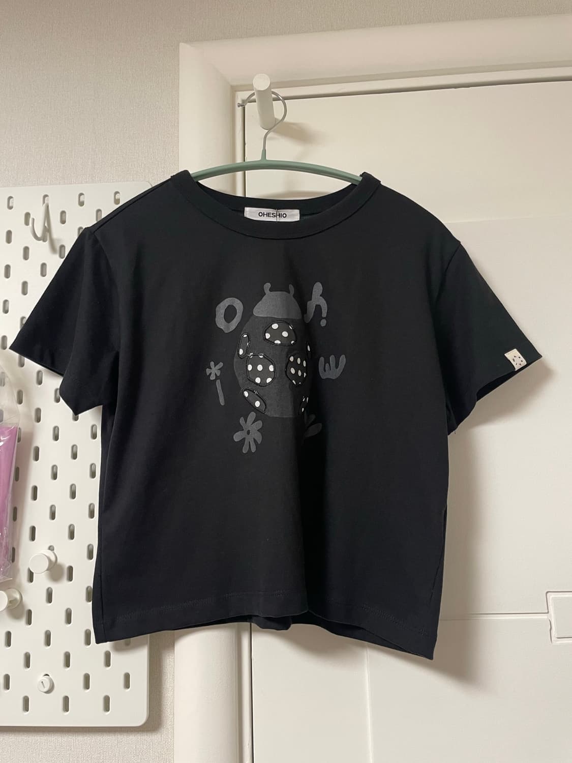 (택O 새상품) 오헤시오 DOT BUG PATCHY T-SHIRT 반팔 상품이미지3