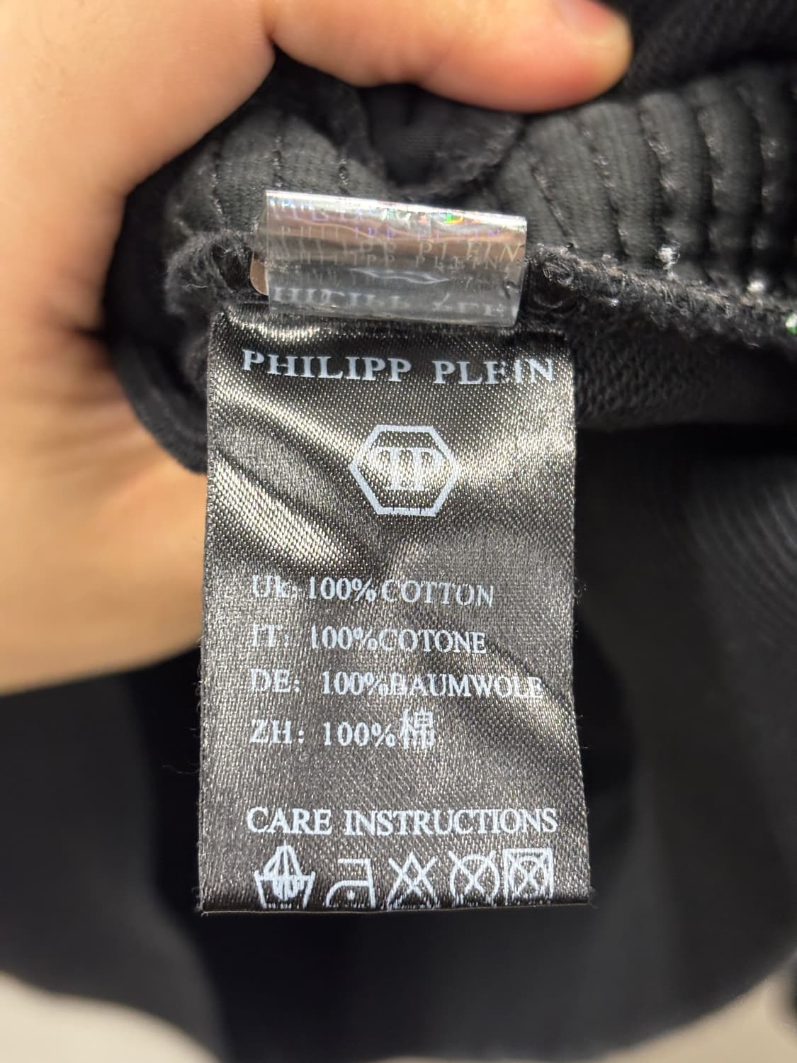 Philipp plein 슈퍼맨 블랙 맨투맨 티셔츠 M 상품이미지5