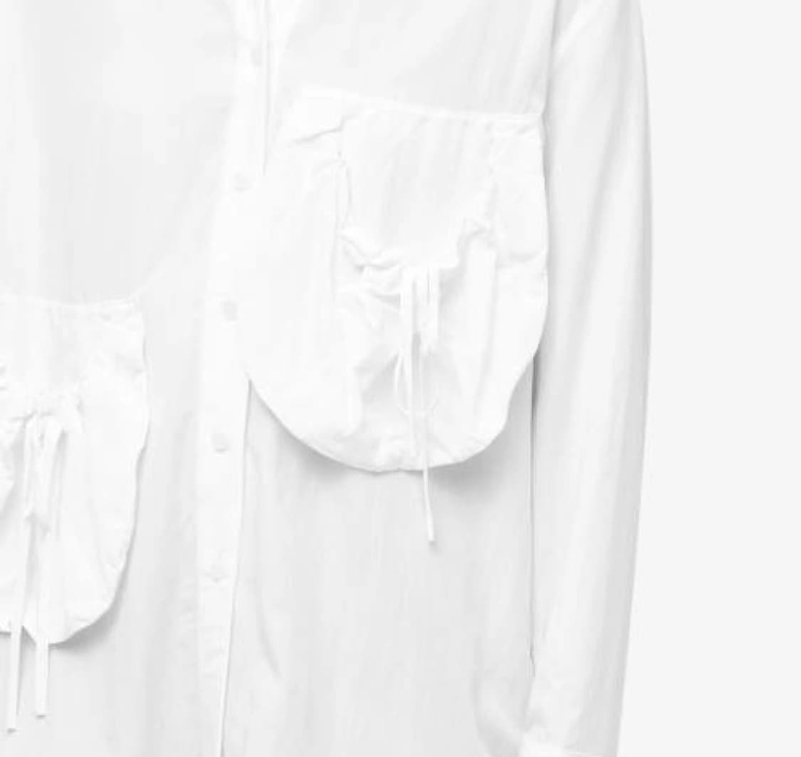 당배) Open yy patch pocket shirts white 상품이미지2