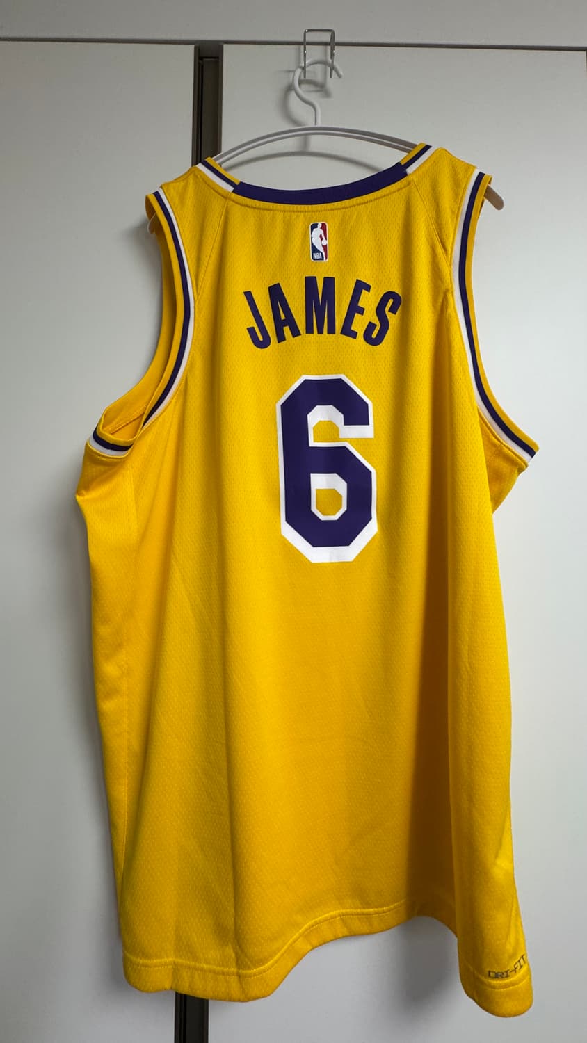 [XL] 나이키 & NBA 레이커스 르브론 제임스 저지 스윙맨 상품이미지2