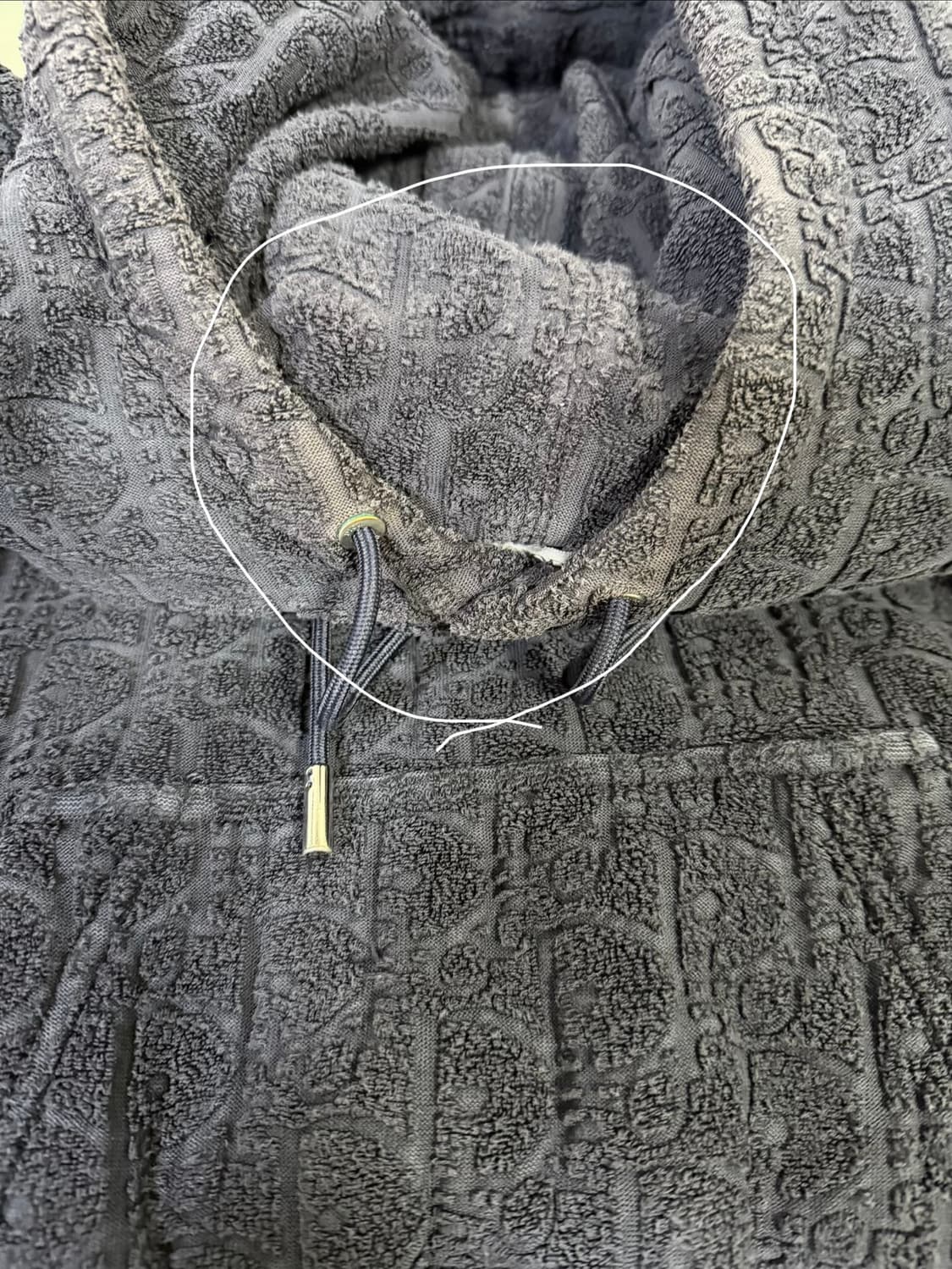 디올 오블리크 테리 코튼 후드티 ( 100 ) 상품이미지8