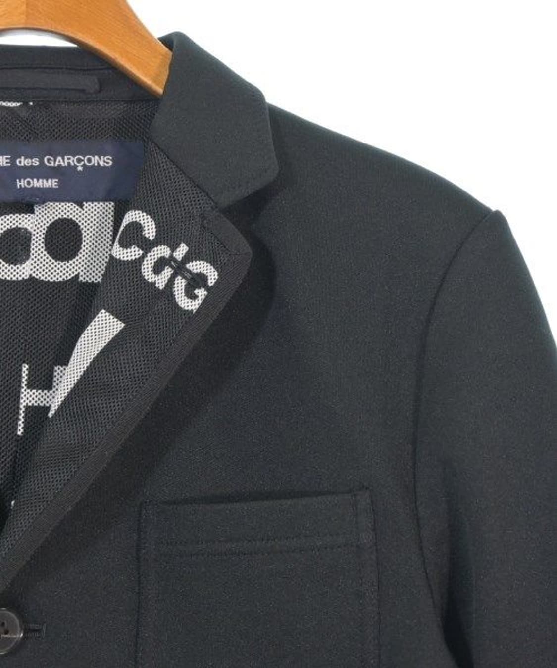 꼼데가르송 옴므 메쉬 로고 테일러드 자켓 상품이미지2