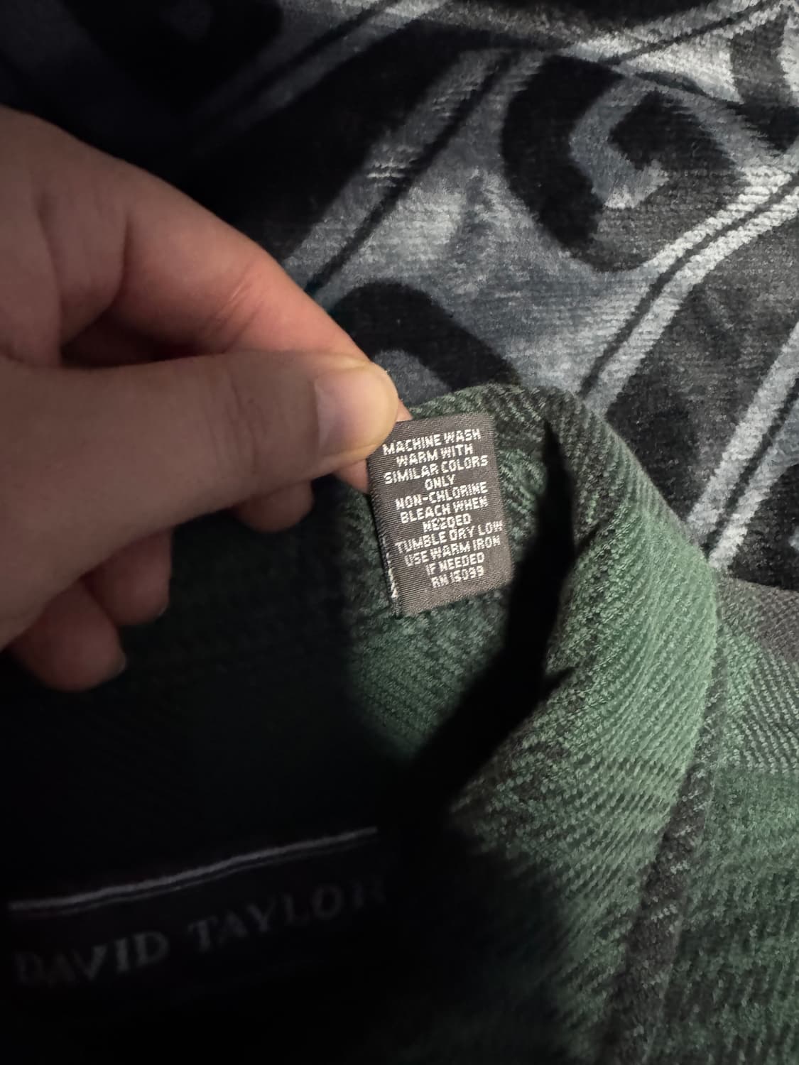 아크릴릭 체크 셔츠 그린 상품이미지4