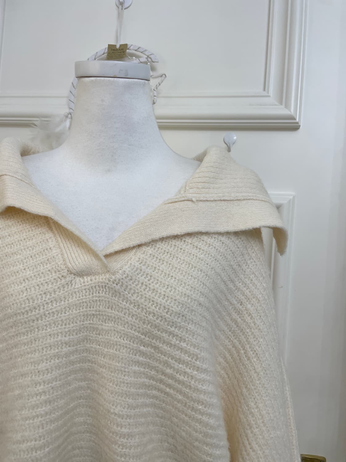 ivory collar crop sweater top(size-F) 상품이미지6