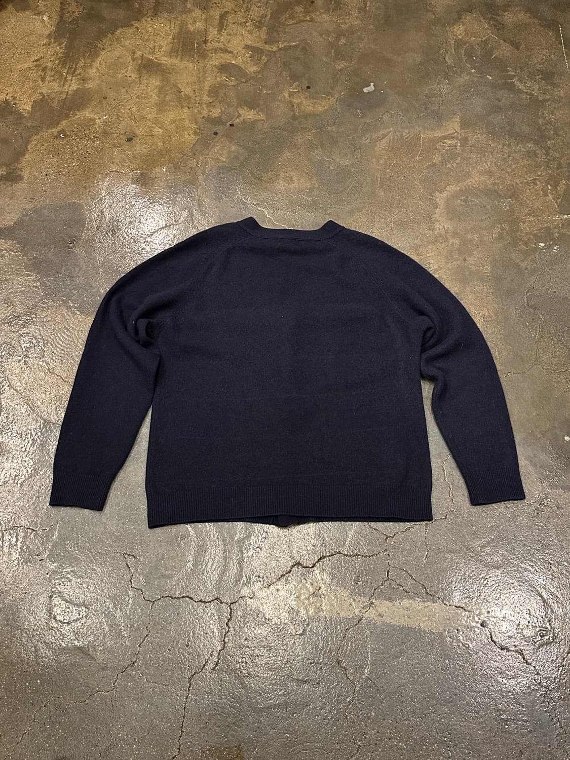 L.L.Bean 엘엘빈 램스울 네이비  니트 가디건 L 상품이미지2