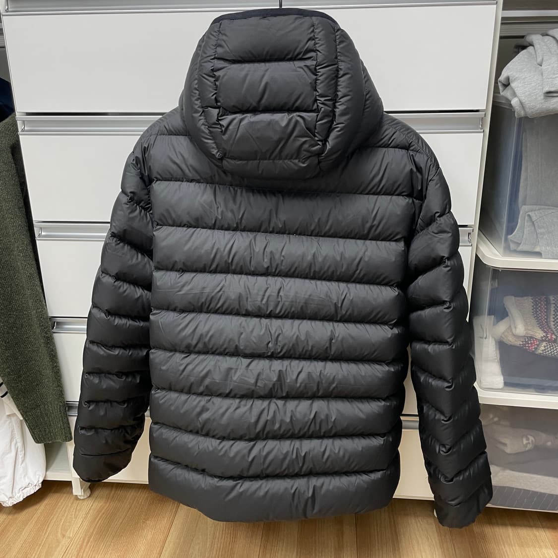 무탠다드 시티레저 후드 라이트다운 자켓 블랙 2XL 상품이미지2