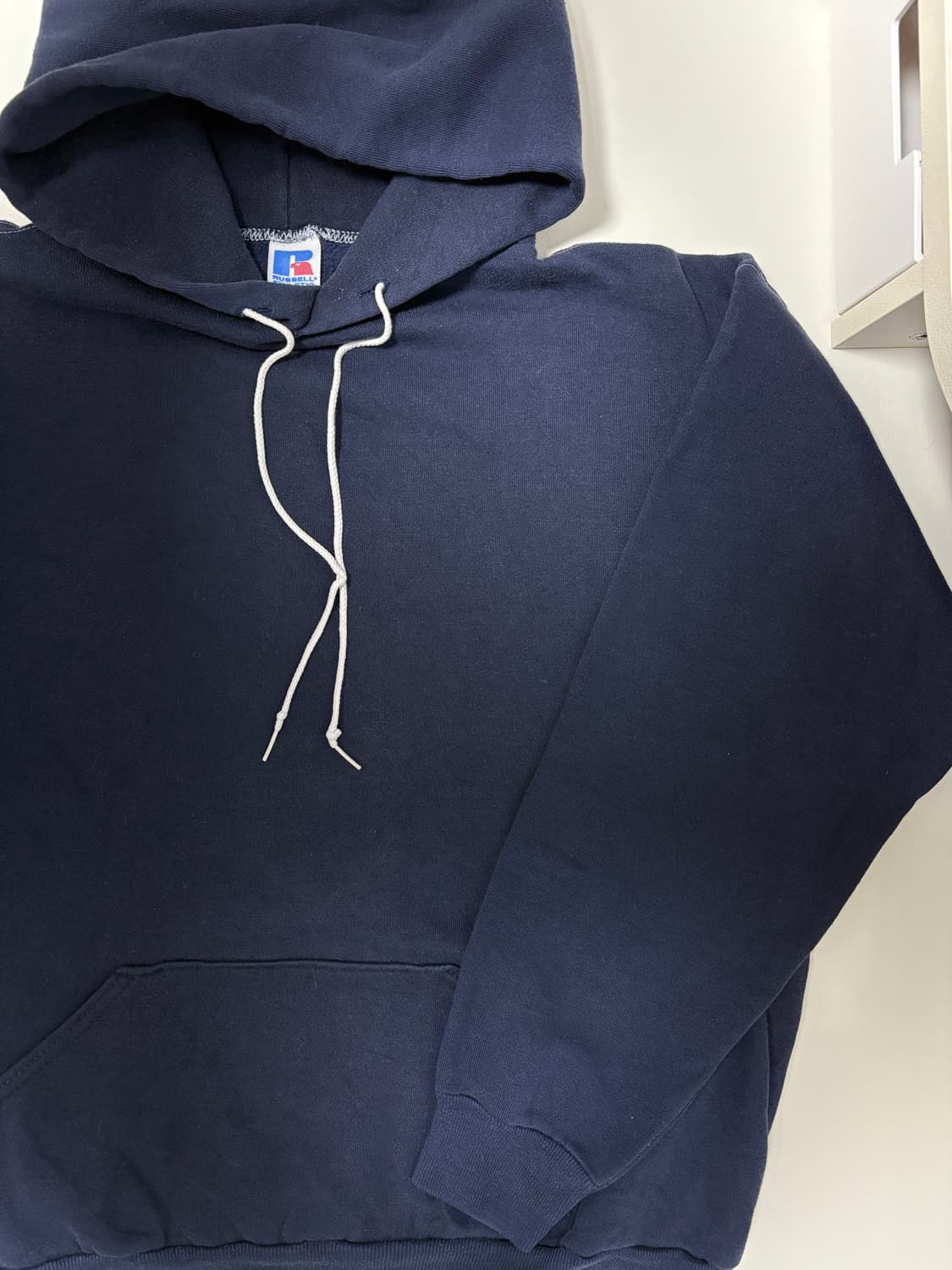 미제 usa 80s 러셀 후디 후드 네이비 L 라지사이즈 상품이미지5