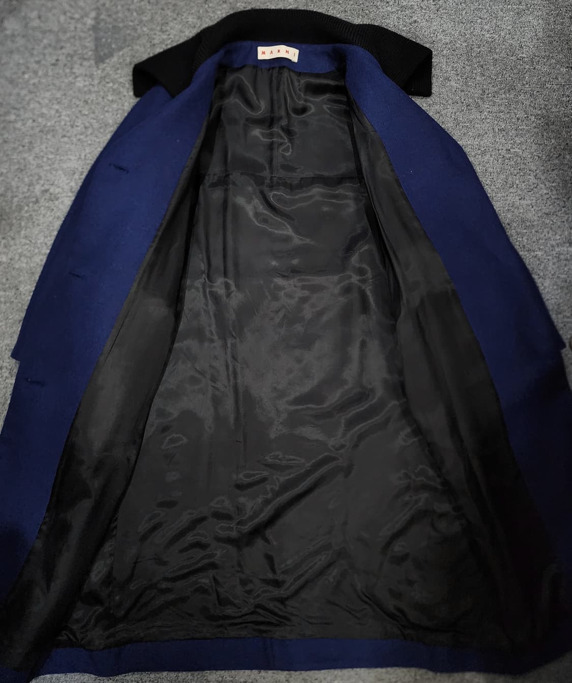 마르니 리브드 니트 카라 울 롱 코트 42사이즈 상품이미지3