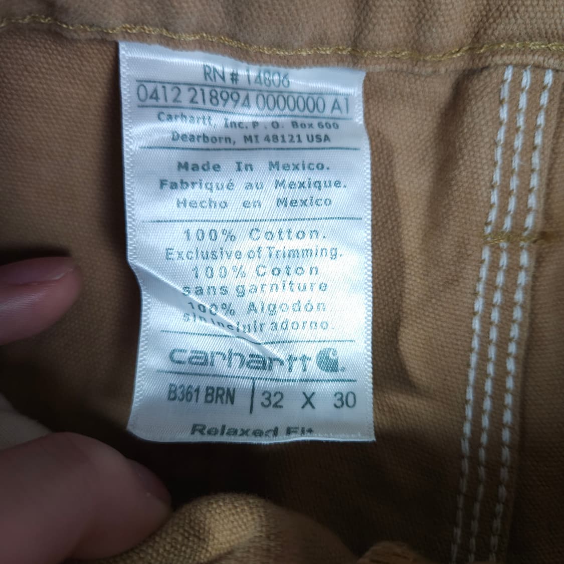 칼하트 더블니 워크 팬츠 상품이미지7