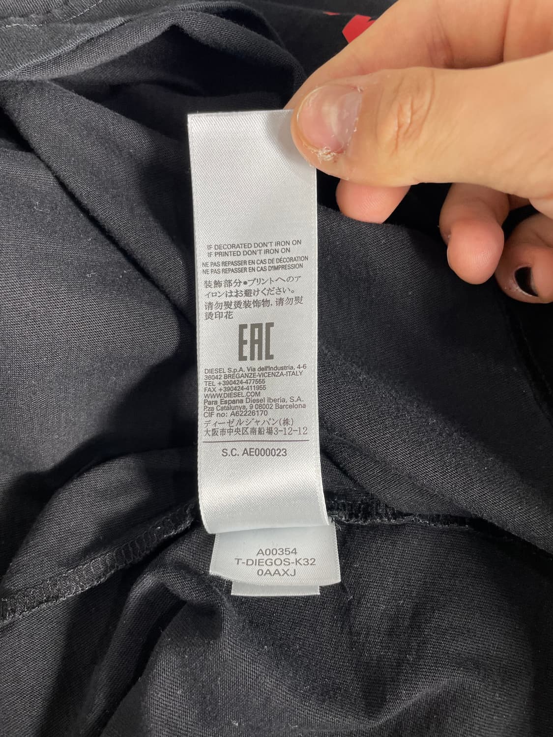 디젤 HARDWEAR 반팔 티셔츠 상품이미지5