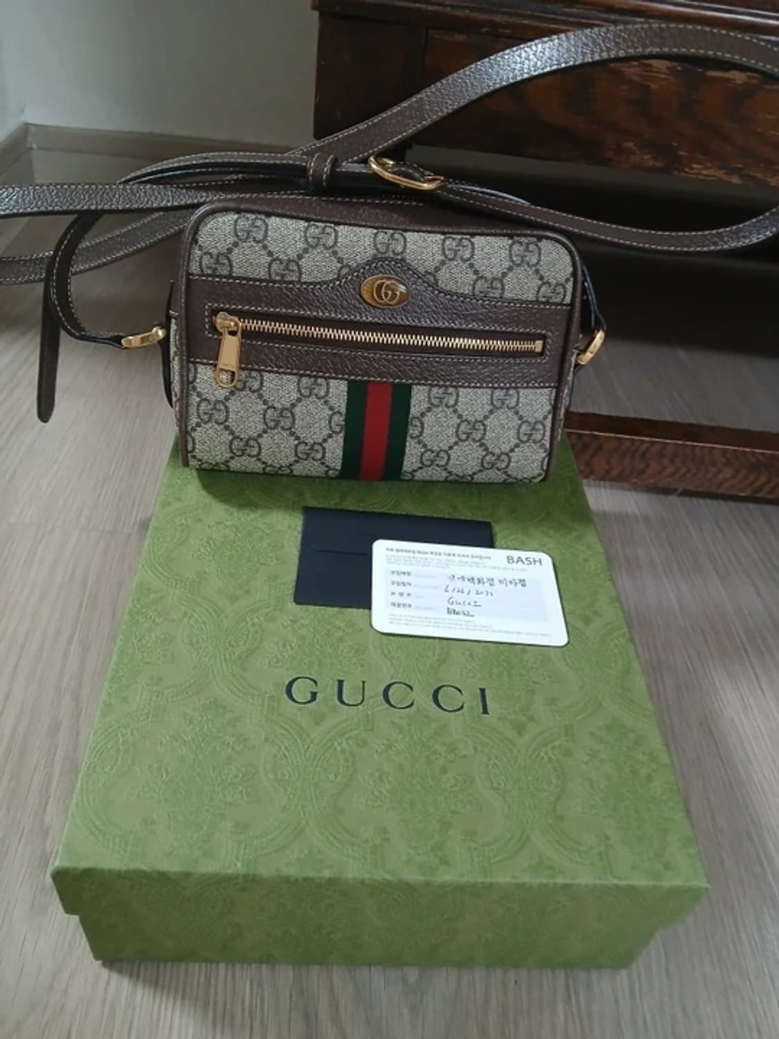 Gucci 오피디아 Gg 수프림 미니 크로스 판매(거의새상품) 상품이미지2