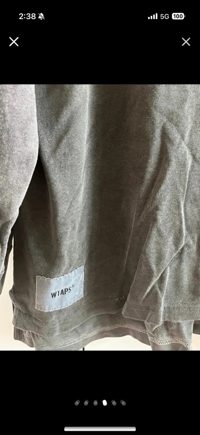 Wtaps 피그먼트 워싱 그레이 티셔츠 12만 상품이미지4