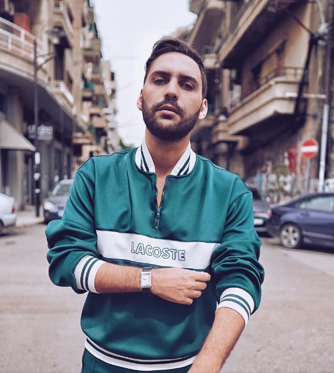 라코스테 헤리티지 아노락 반집업 스웻 셔츠  상품이미지9