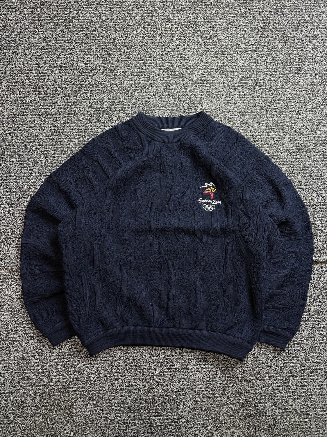 2000년 시드니올림픽 쿠지 케이블 니트 2393 상품이미지2