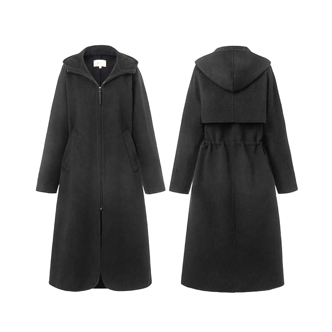 지스튜디오(g studio) 캐시울 혼방 핸드메이드 후드코트 66-77  상품이미지3