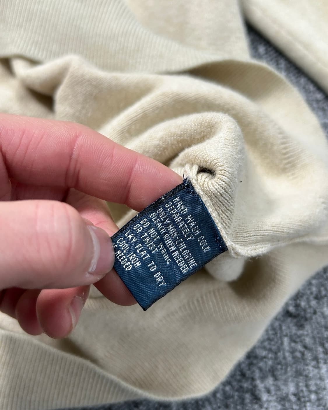 폴로 랄프로렌 피마코튼 베이지 니트  상품이미지8