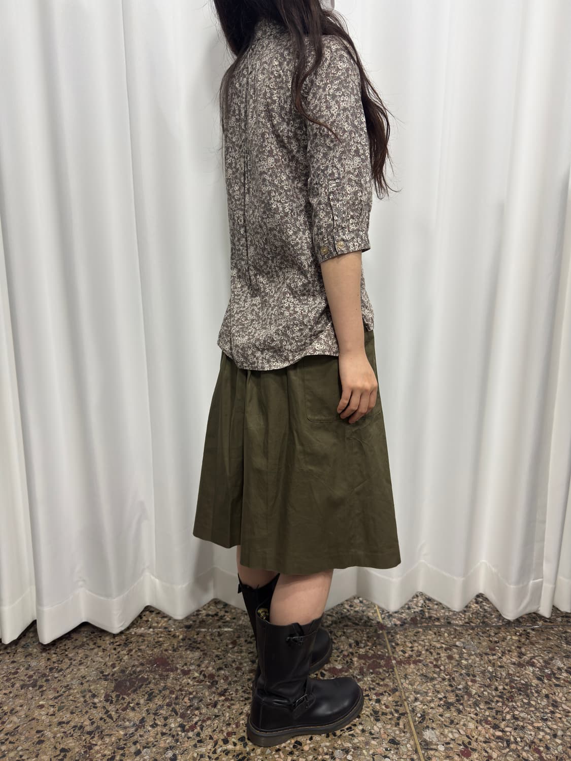 beams boy flower shirt 상품이미지5