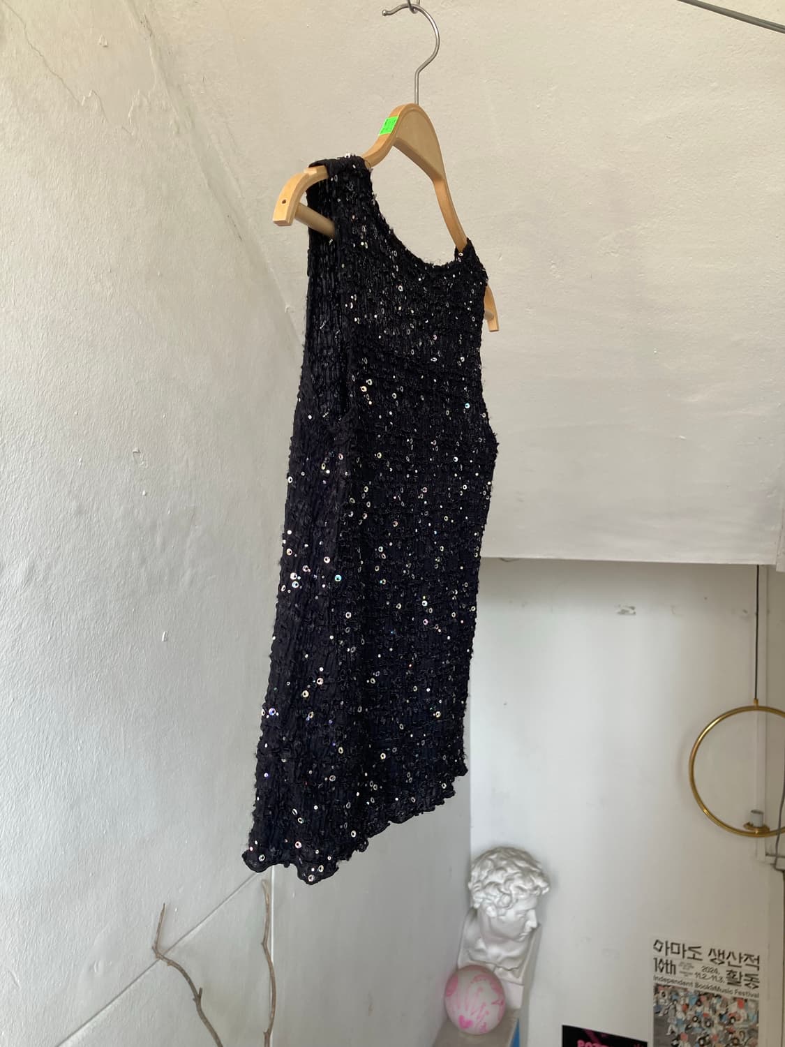 스팽글 스퀘어넥 슬리브리스 상품이미지7