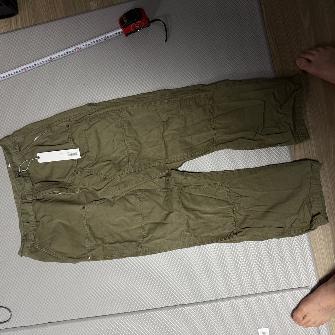 유니폼브릿지 xl 더블 니 워크 팬츠 XL 세이지 그린 상품이미지4
