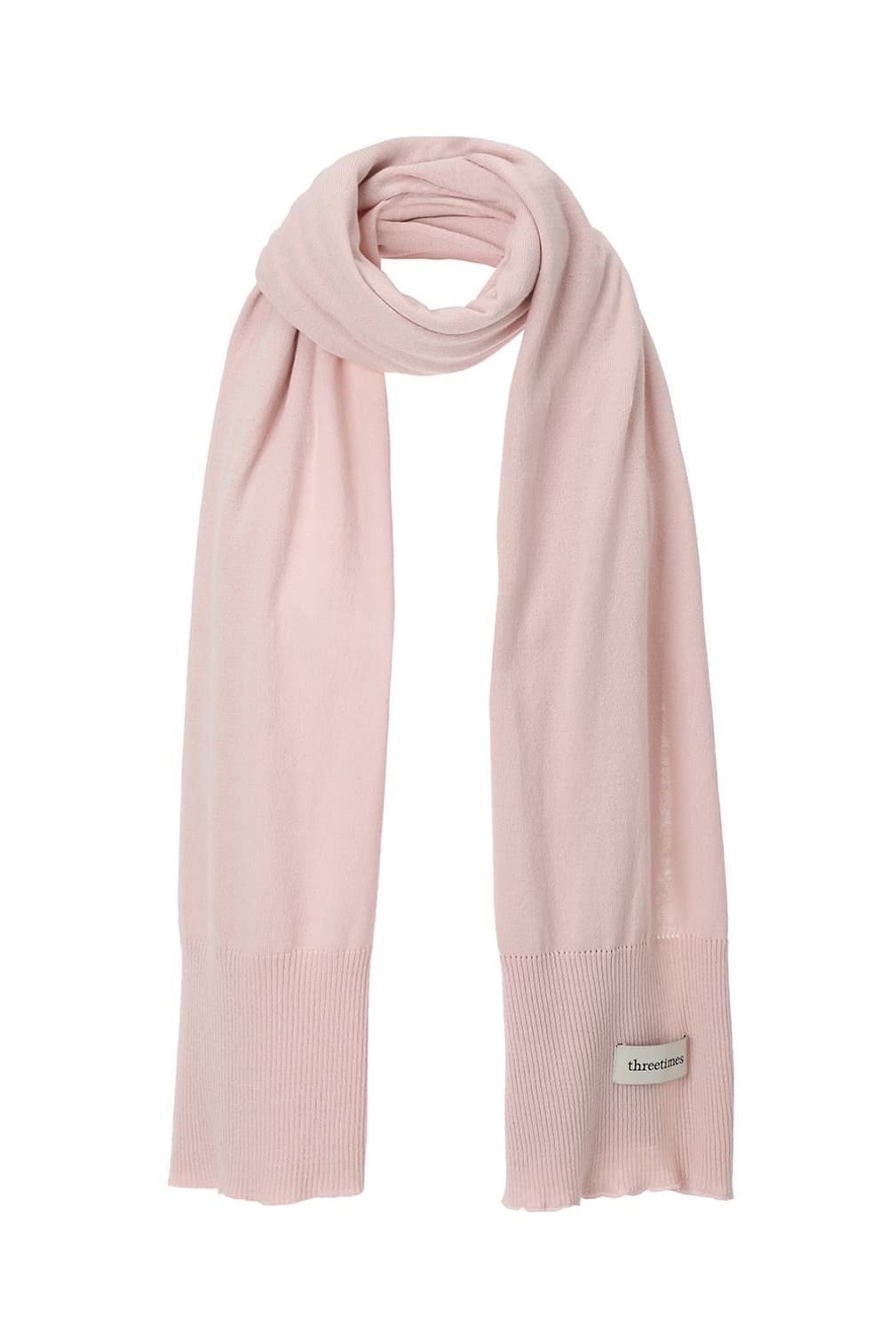 쓰리타임즈 핑크 머플러 스카프 목도리 상품이미지1