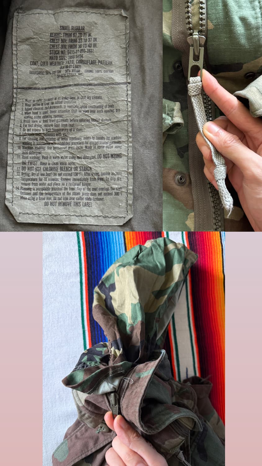 80s US Army M65 우드랜드 필드자켓 상품이미지10