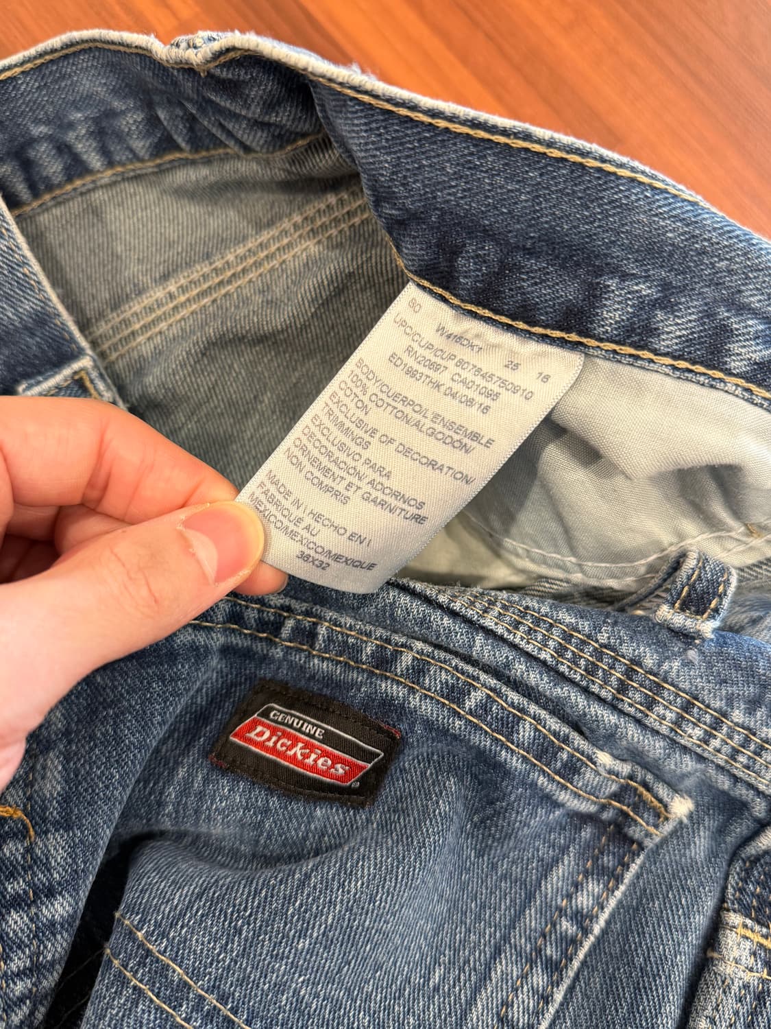 Dickies 디키즈 카펜터 데님 워크 팬츠 (36inch) 상품이미지10