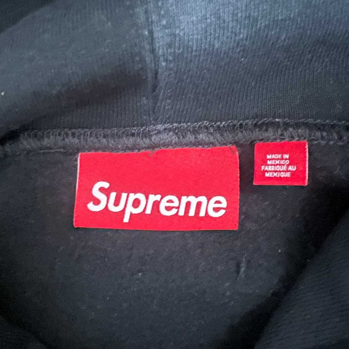 슈프림 태그 후드 스웨트셔츠 블랙 - 24SS 상품이미지5