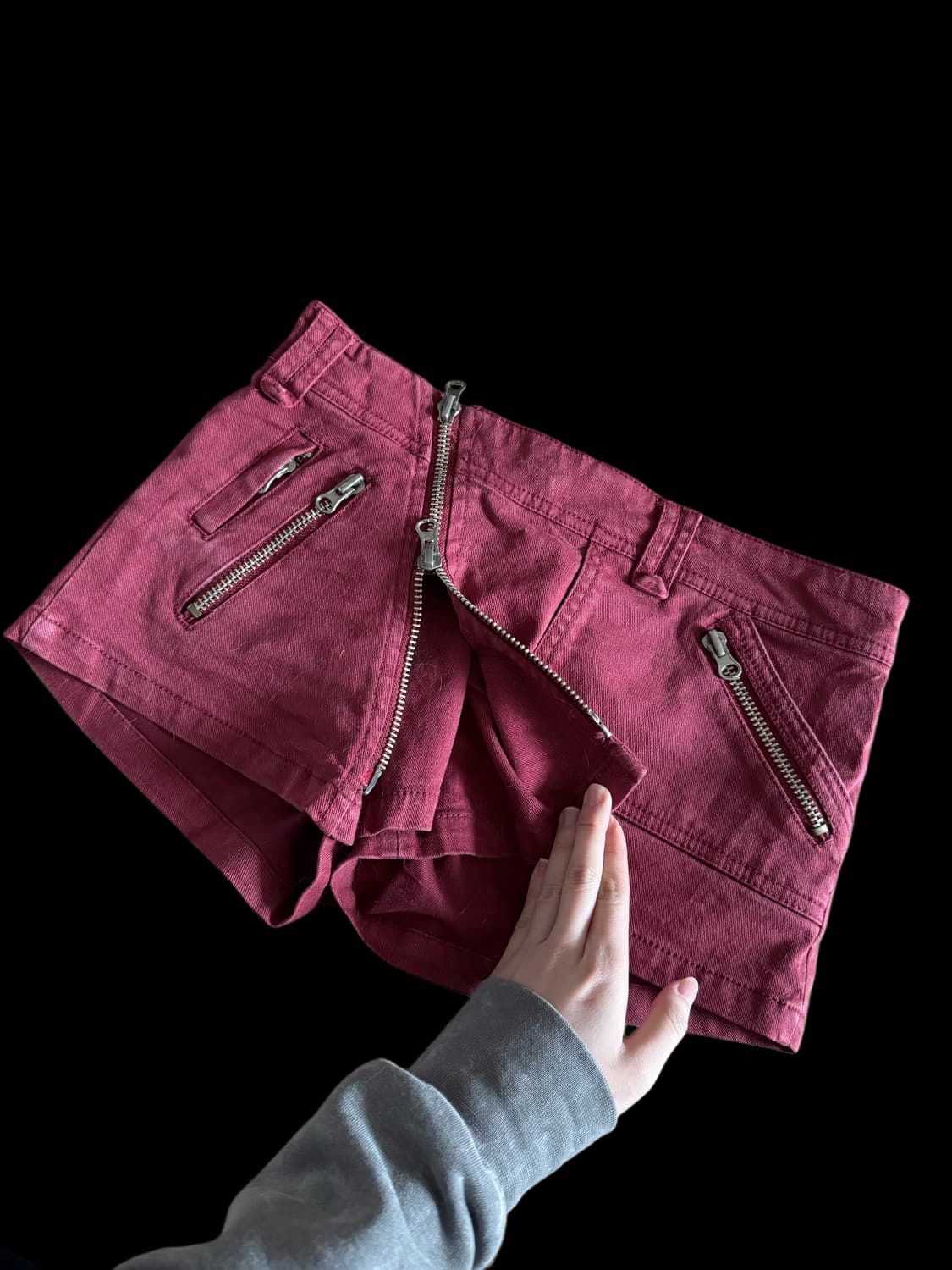 버건디 치마바지 반바지 쇼츠 상품이미지4