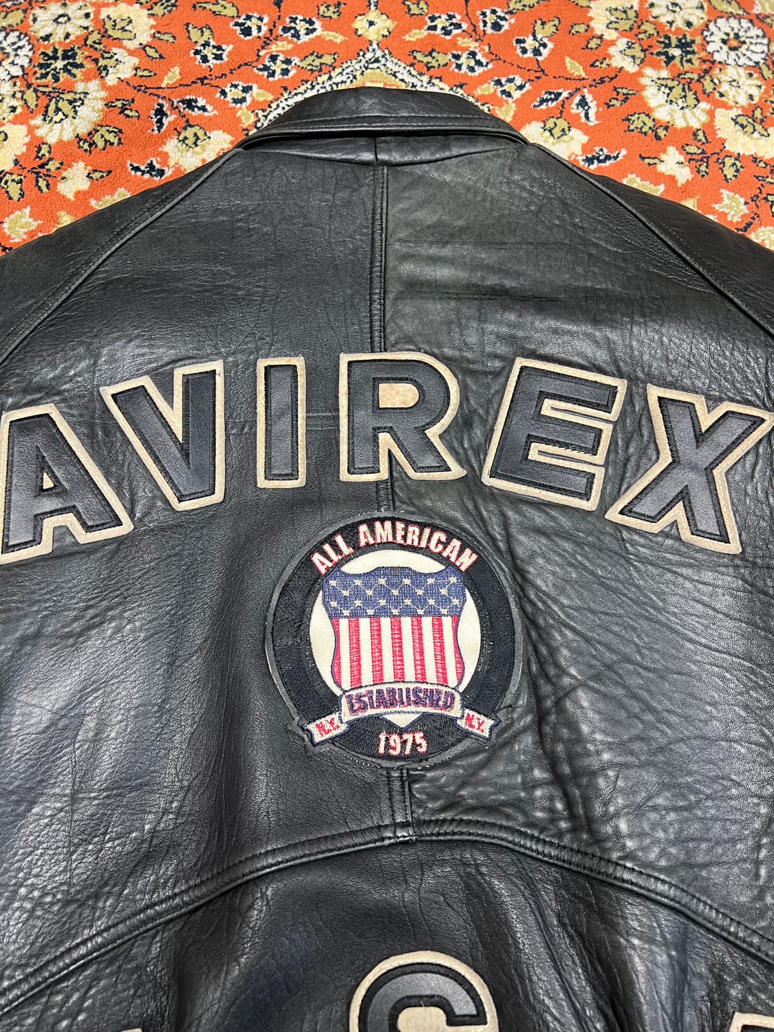 [L] AVIREX 시그니처 USA 빈티지 가죽자켓 상품이미지5
