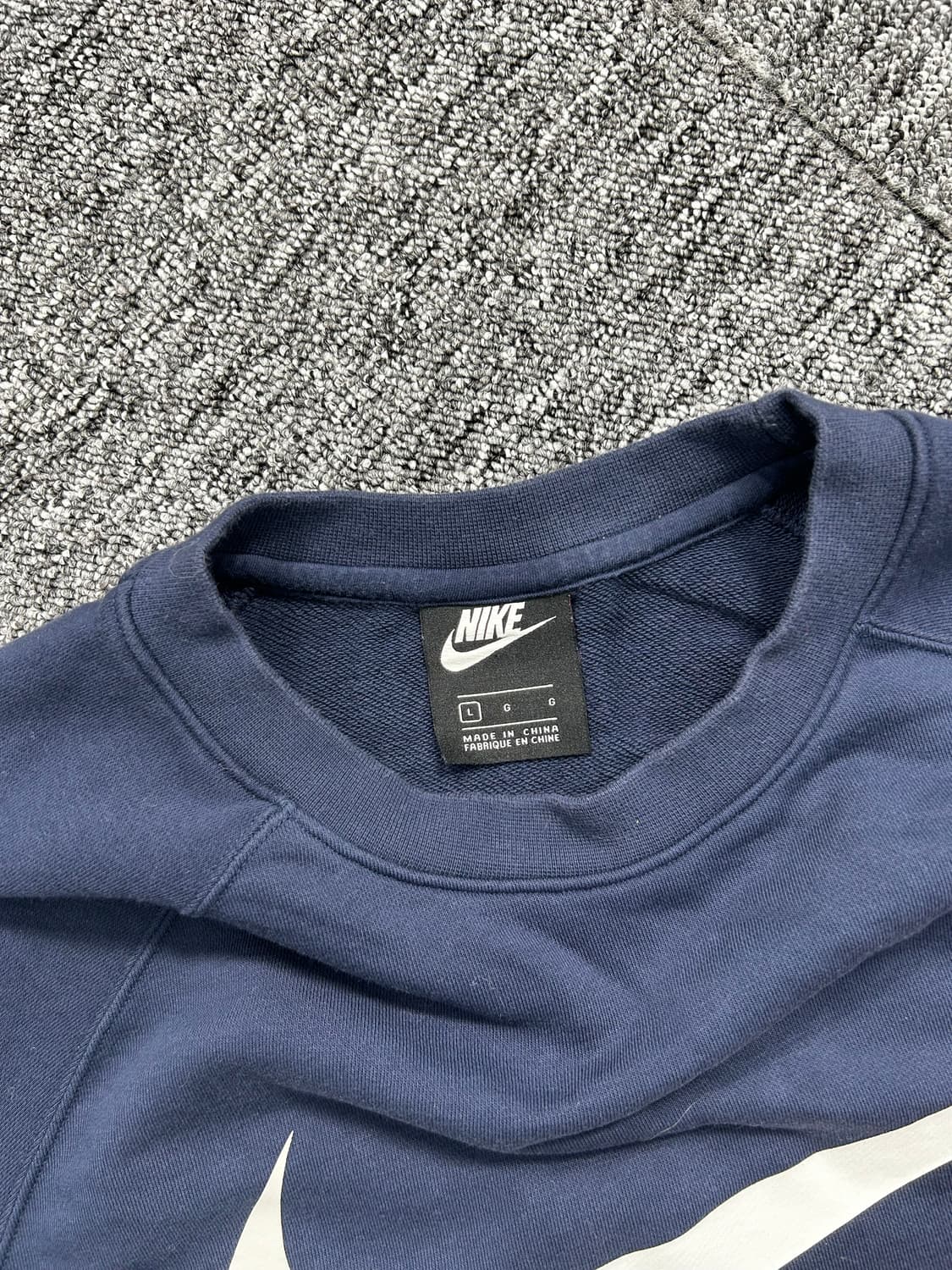 나이키 배색 빅로고 맨투맨 L 상품이미지5