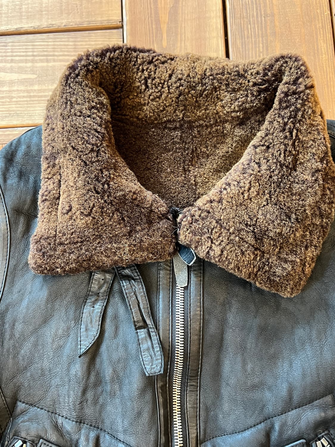 블랙 양가죽 양털 무스탕 상품이미지9