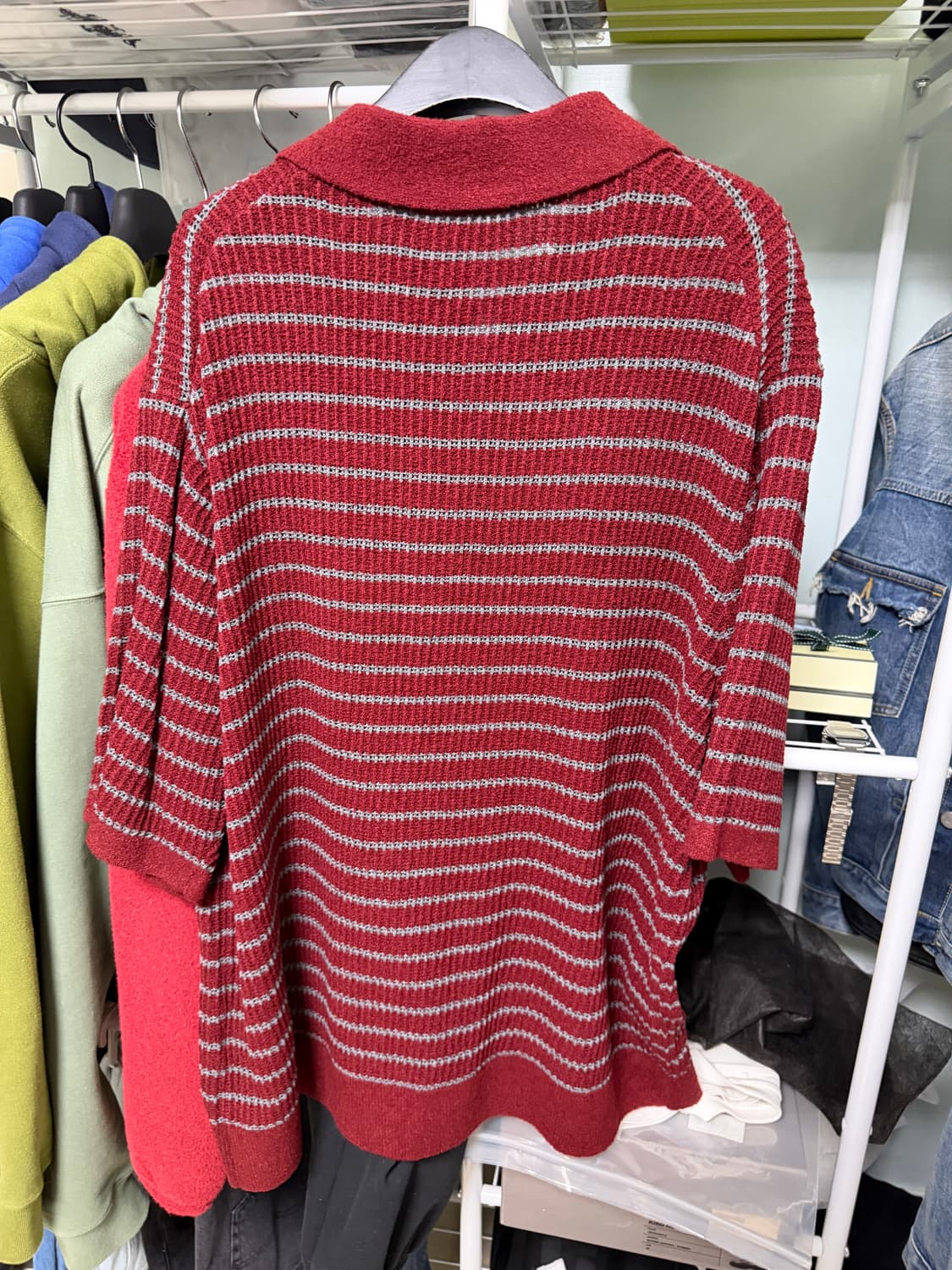 인템포무드 반팔 카라니트 상품이미지2