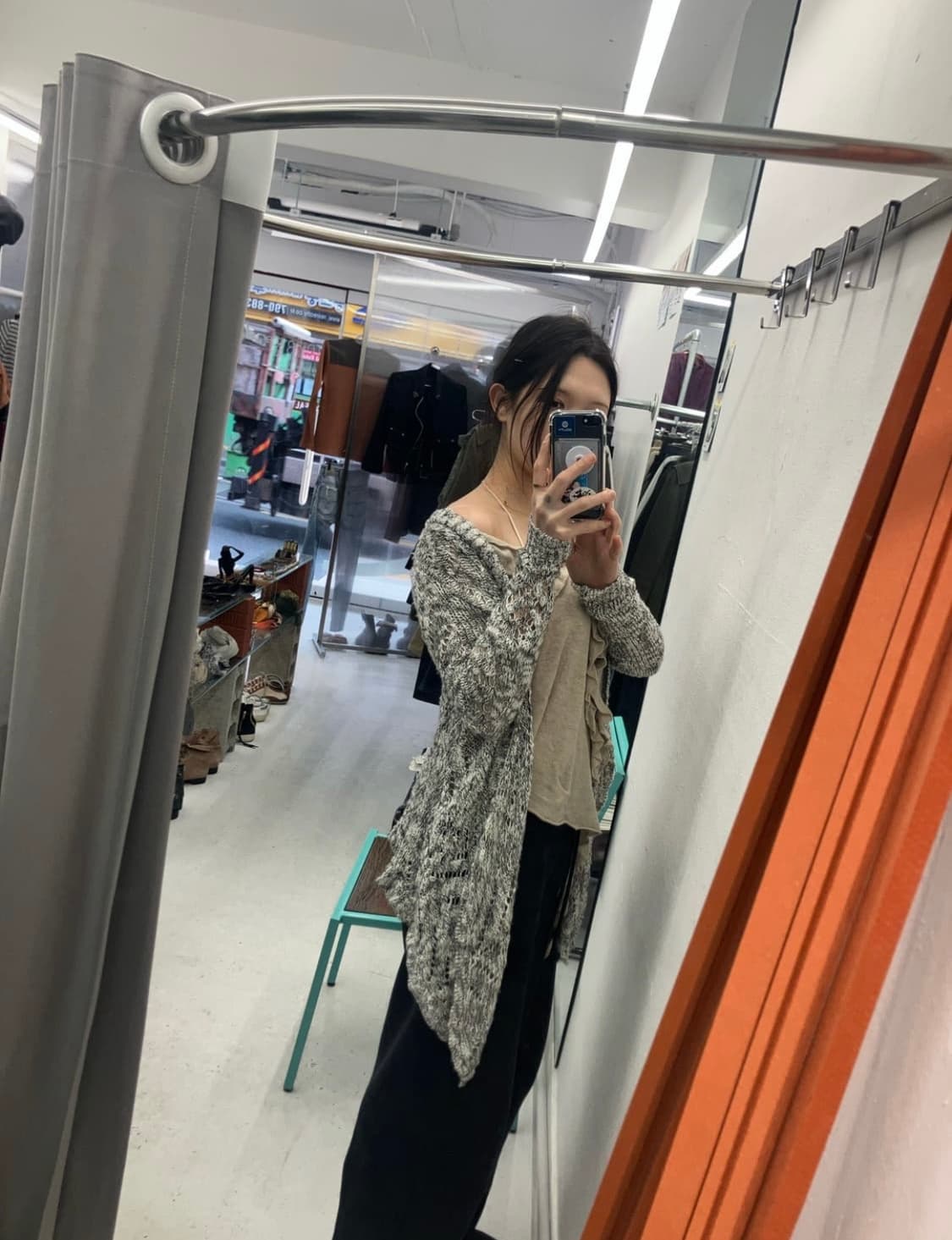Vintage unbalance cardigan 상품이미지5