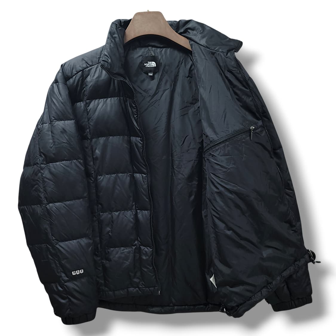 [100] 노스페이스 600 블랙 구스다운 퀼팅 패딩 점퍼 상품이미지8