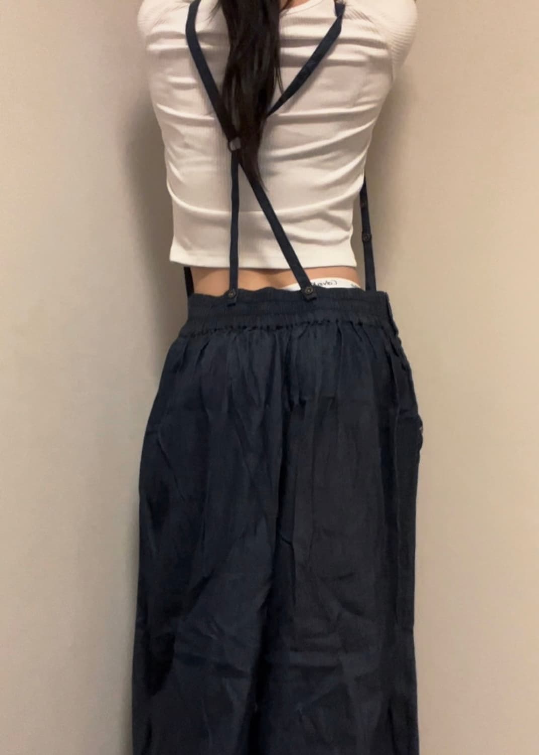 ribbed bone white top 상품이미지4