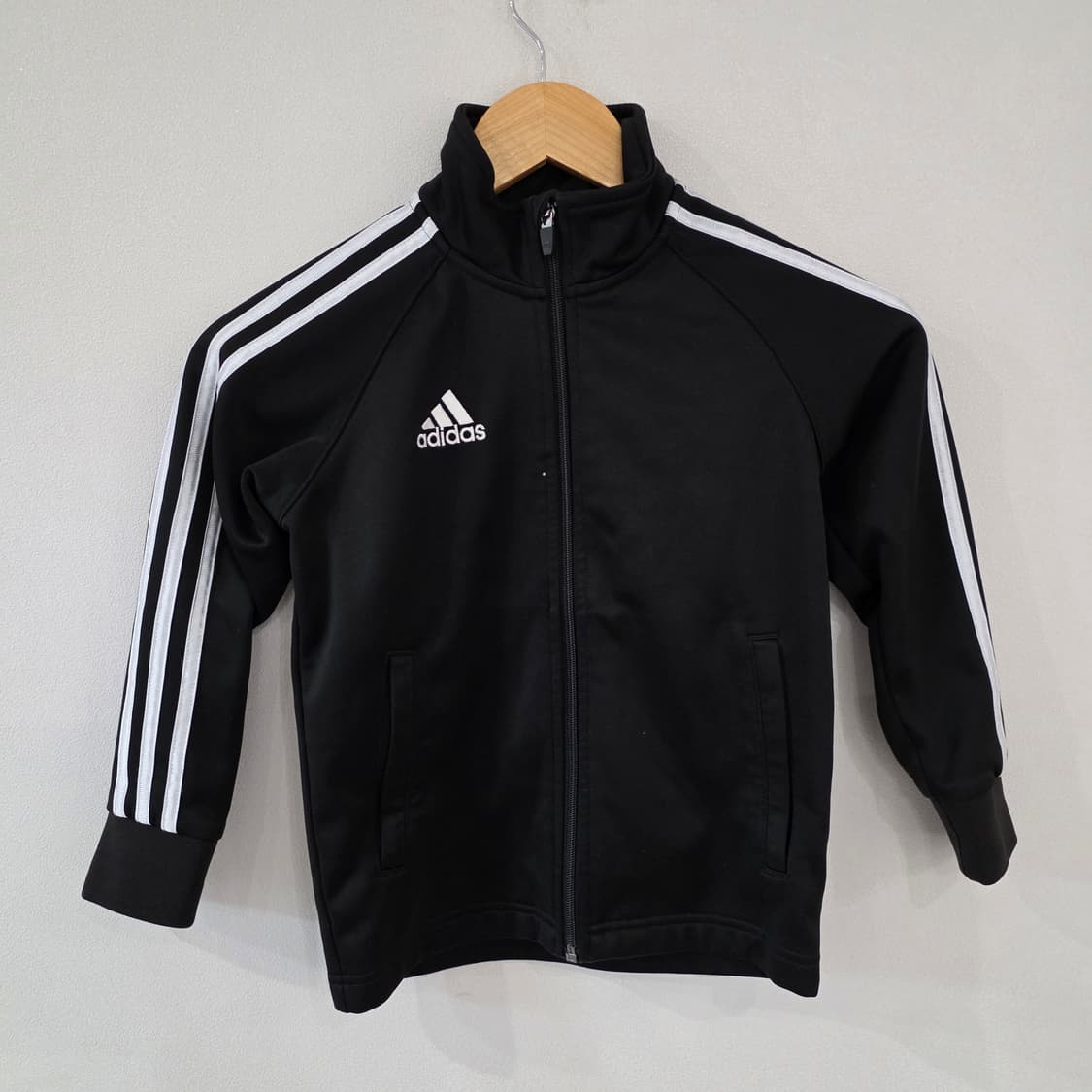 아디다스 아동 삼선 트랙 자켓 블랙 60(110) 상품이미지1