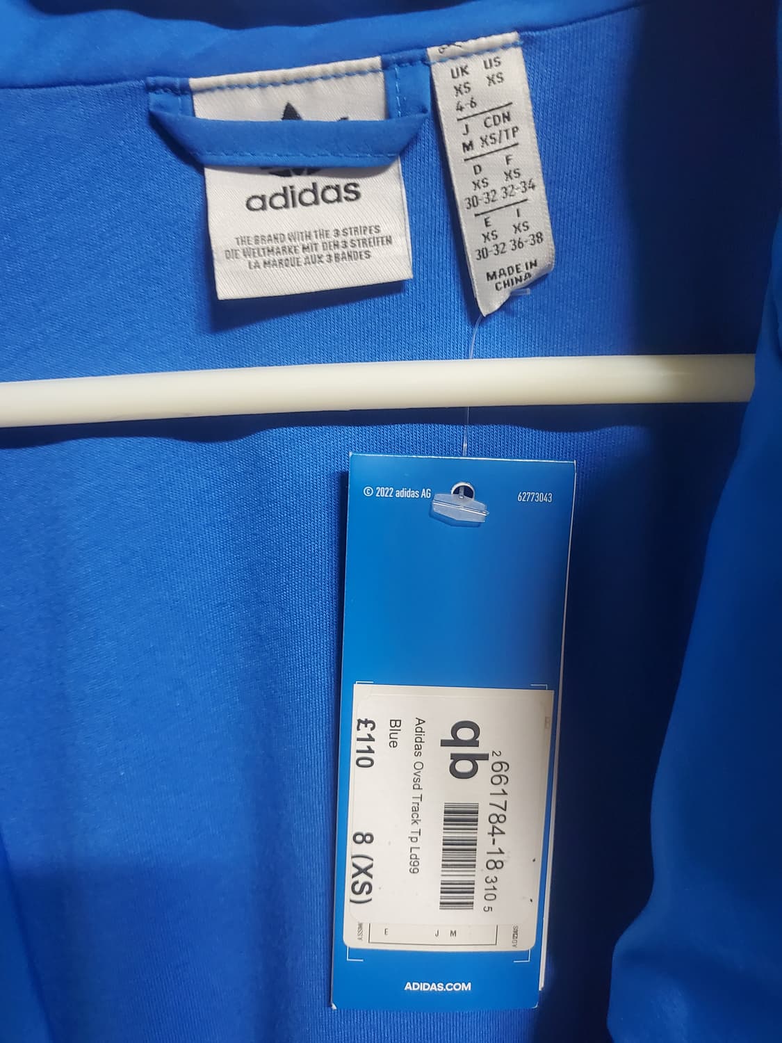 아디다스 아딜레늄 시즌3 블루 트랙탑 자켓 상품이미지4