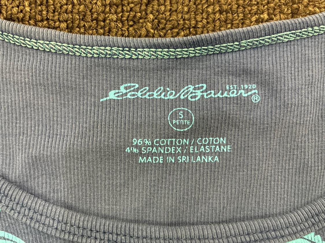 S)Eddie Bauer 빈티지 여성 꽃자수 나시 상품이미지3