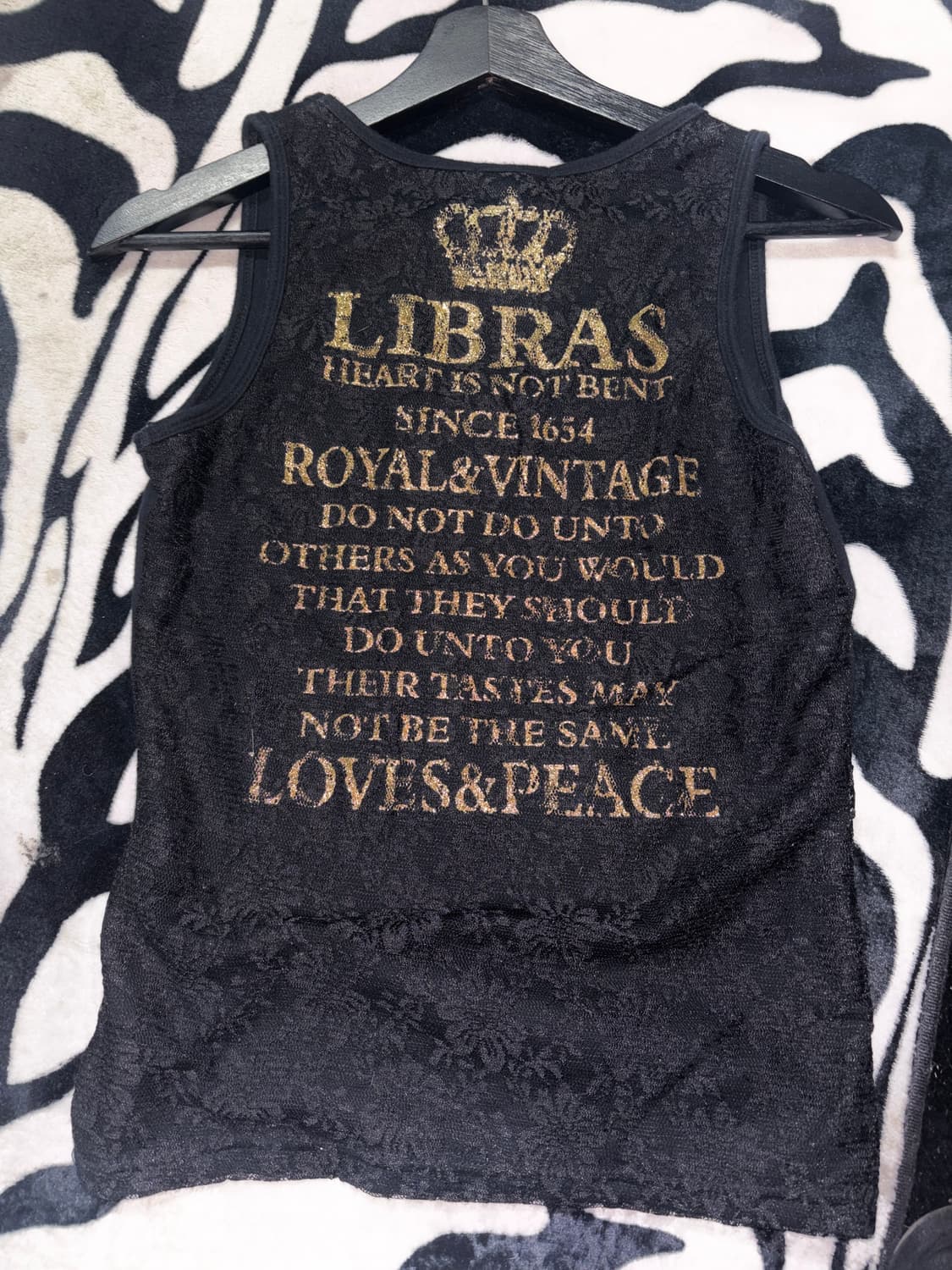 펑크 프린트 민소매 티셔츠 상품이미지6