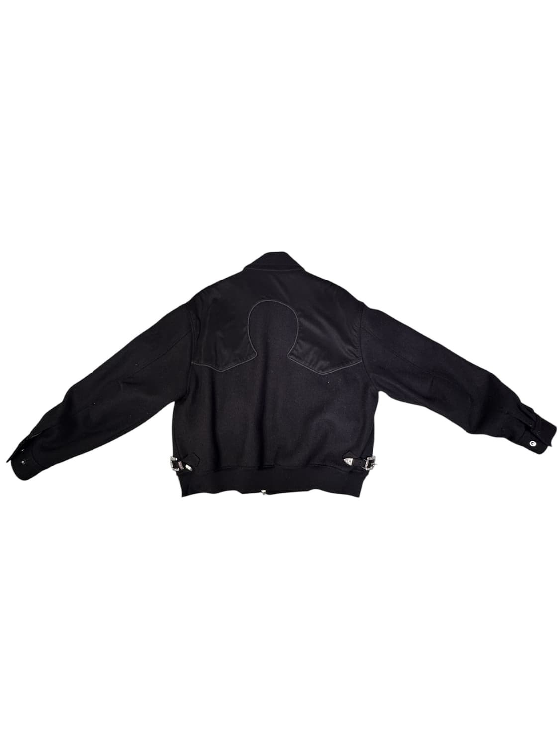 Cord 메탈 버클 울 블루종 metal buckle wool  블랙 M 상품이미지6