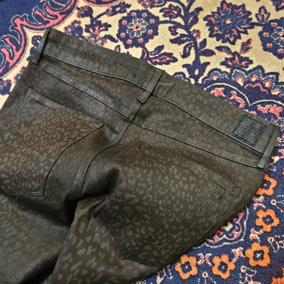 HABITUAL in USA 레오파드 데님 스키니 팬츠 27size 상품이미지3