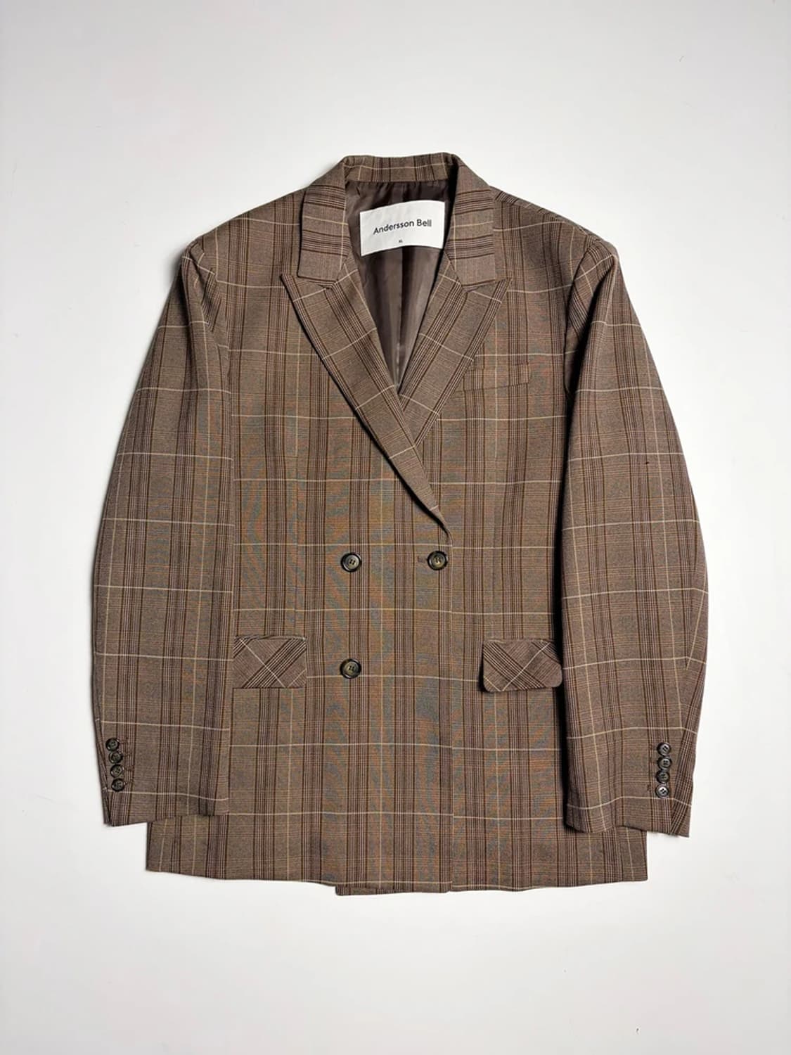 앤더슨벨 19ss 아테네 체크 더블 블레이저 R1297 상품이미지1