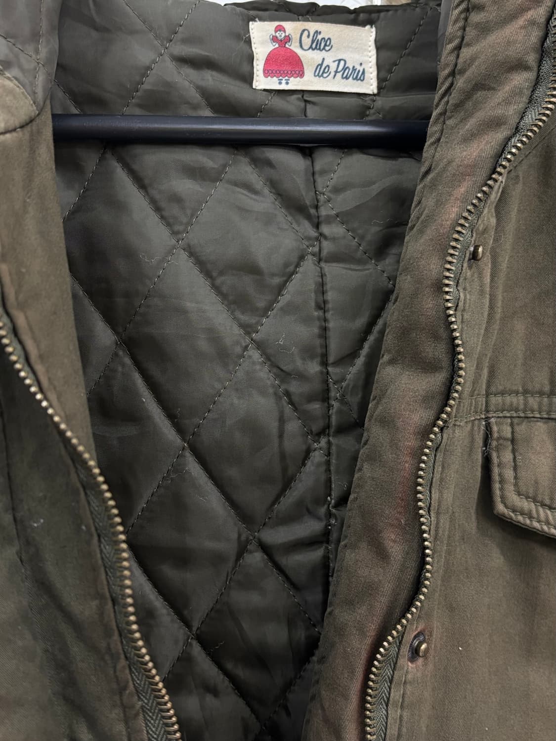 빈티지 카키 야상 자켓 점퍼 상품이미지10