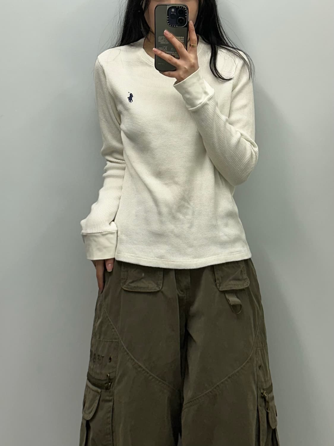 폴로 랄프로렌 신형 화이트 와플 니트 상품이미지1