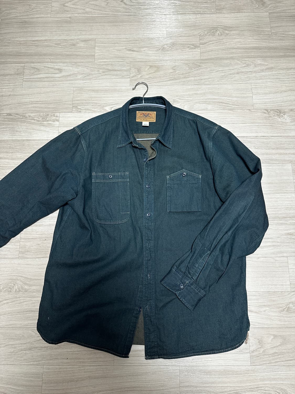 더블알엘 인디고 데님 워크셔츠 xl 상품이미지2