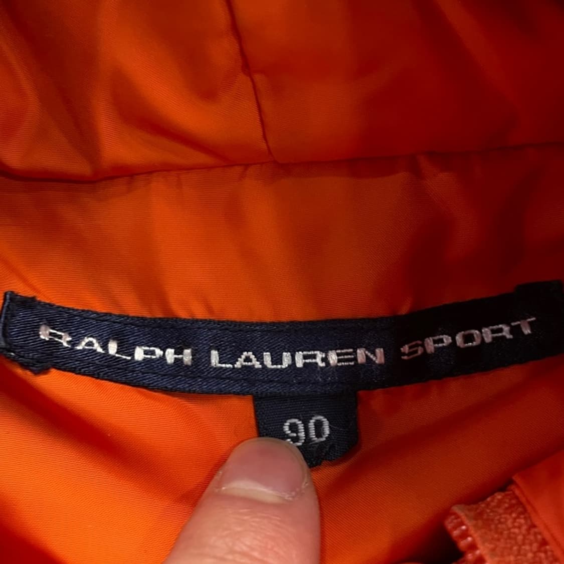 95-100 폴로 랄프로렌 오렌지 더플 패딩  상품이미지3
